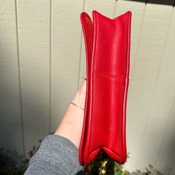 Vintage Coach Bag NYC Convertible Clutch 9635 red - Picture 6 of 15
